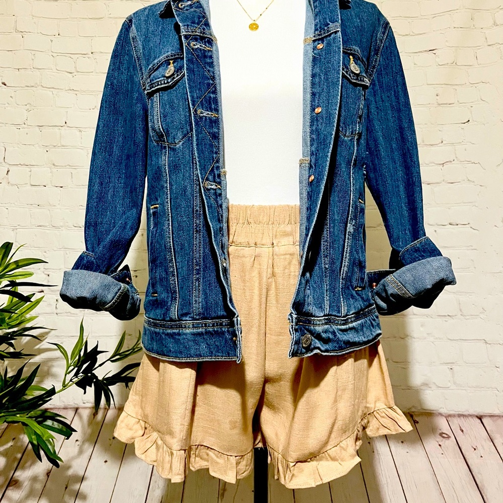 Ruffled Pull-On Shorts